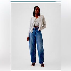 Gap high rise barrel jeans 29t tall